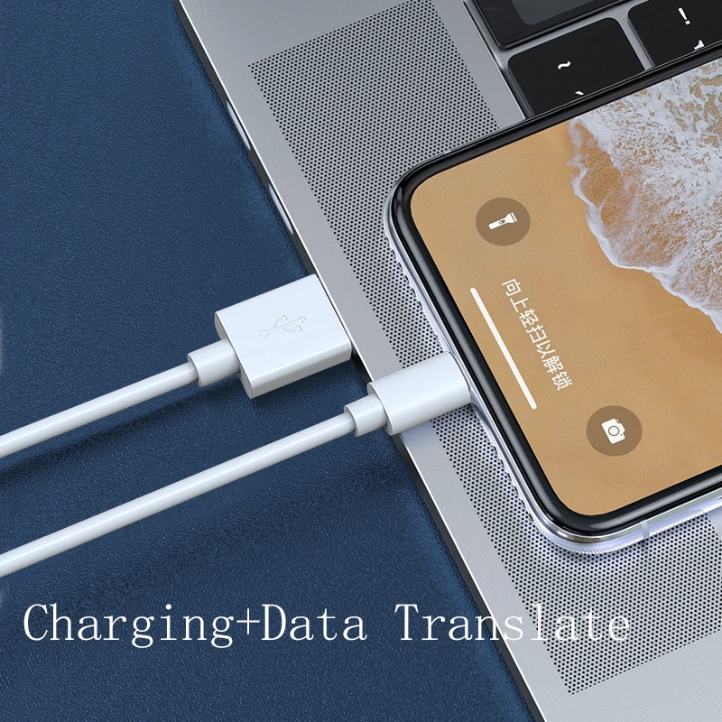 90 Degree 10Ft Charging Flat 3M Certified Certification Right Angel Mfi Cable To Light-Ning For Iphone