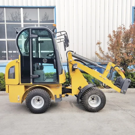 Mini wheel loader 600kg 1000kg Small Wheel Skid Steer Loader Payloader for sale with CE