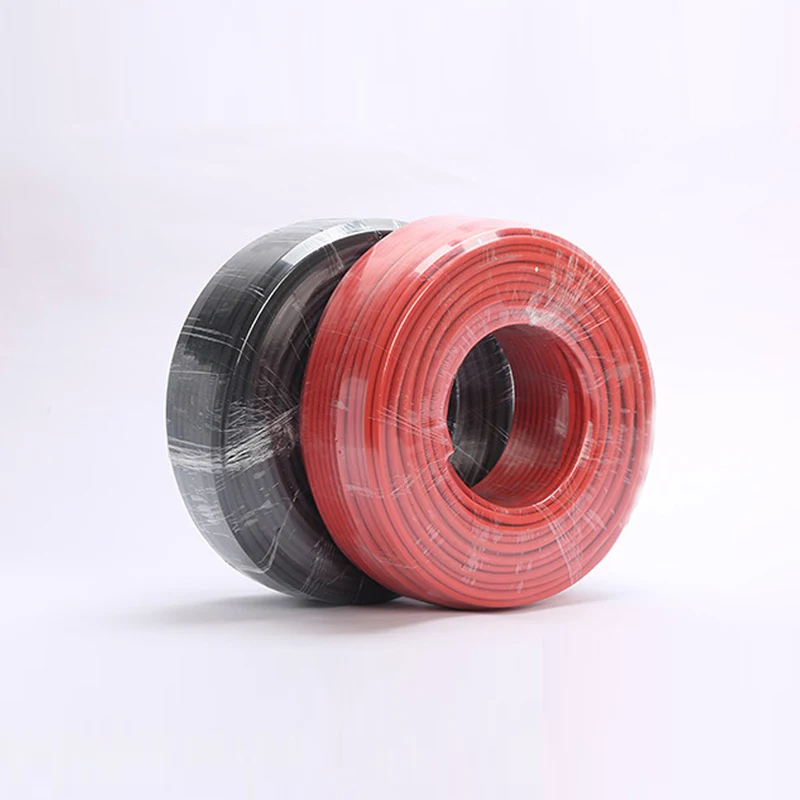 Солнечный фотогальванический кабель pv 1-f 1*4 мм2 метр солнечное оборудование соединительный провод огнестойкий и устойчивый к ультрафиолетовому излучению