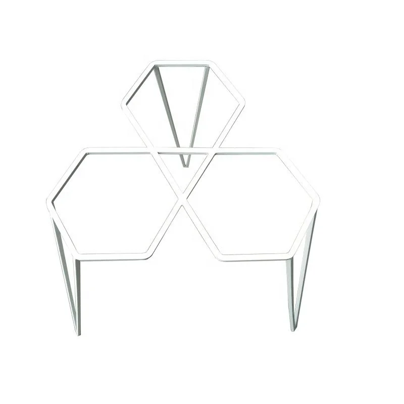 Custom Decorative Square Gold Iron Metal Flower Pot Stand Flower Pot For Balcony