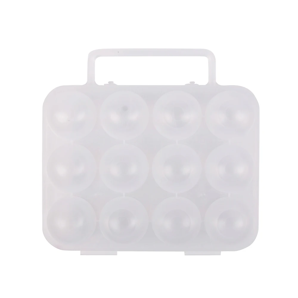 RV Camper Camping outdoor use for Kitchen fridge accessories 12pcs plastic Egg Holder Carrier with handle