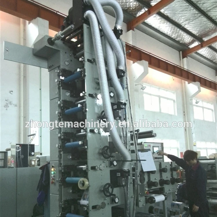 ZONTEN RY Automatic label flexo printing machine with die cutting / lamination/vanish/slitting /cold stamping function price