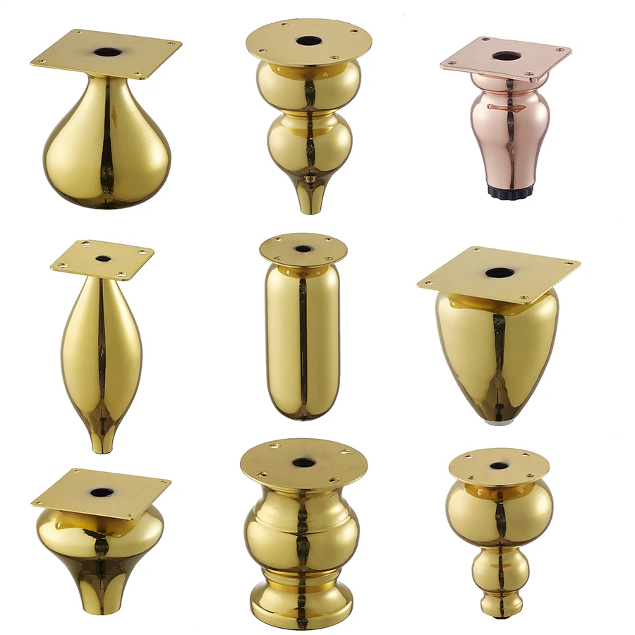 Wejoy Furniture accessories modern golden metal bed cabinet gold furniture legs gold sofa feet