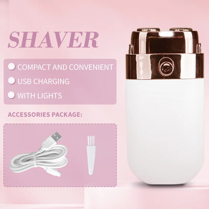 Mini Painless Bikini Hair Removal Trimmer Facial Eyebrow Bikini Trimmers Facial Hair Removal Kit for Face clippers Nose Arms Leg