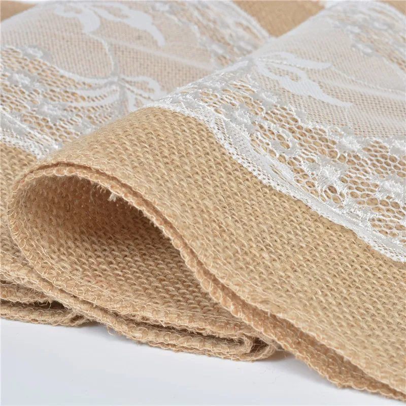
Burlap Table Runner European-style Christmas Craft Retro Decoration Flower Table Runner 100% Linen Mexican Home,hotel Jiushidu 
