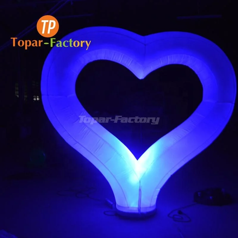 Hot Sale Model Custom-Made Inflatable Cartoon Mascot In Wedding Giant Large Inflatable Heart For Stage Decoration