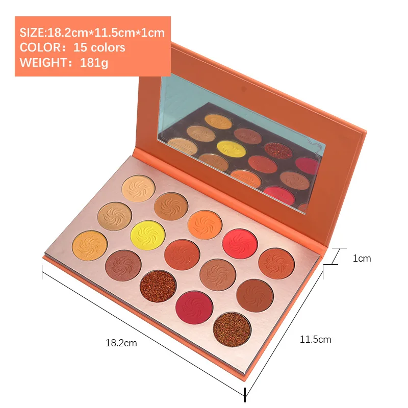 Four Seasons 15 Color Eye Shadow Plate Earth Color Matte Pearl Eye Shadow