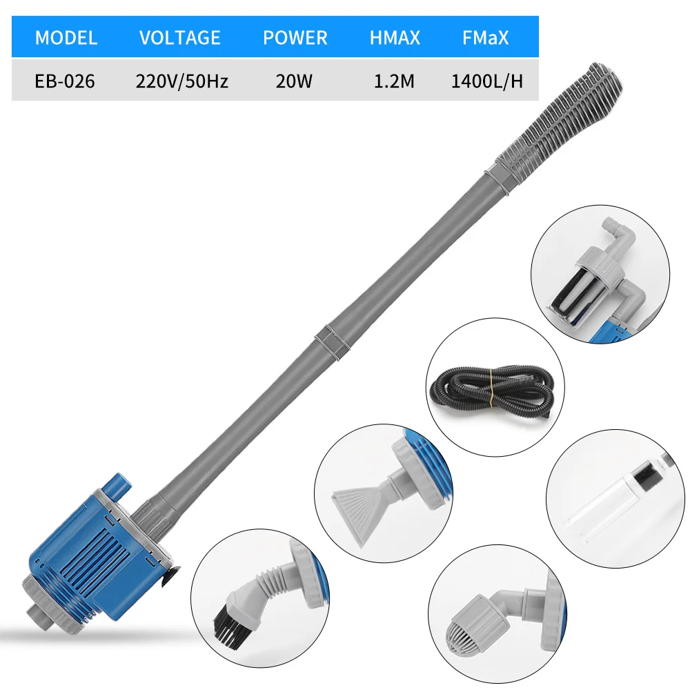 Gravel Cleaner Vacuum Fish Tank Cleaner Tools for Aquarium Water Cleaning Changer