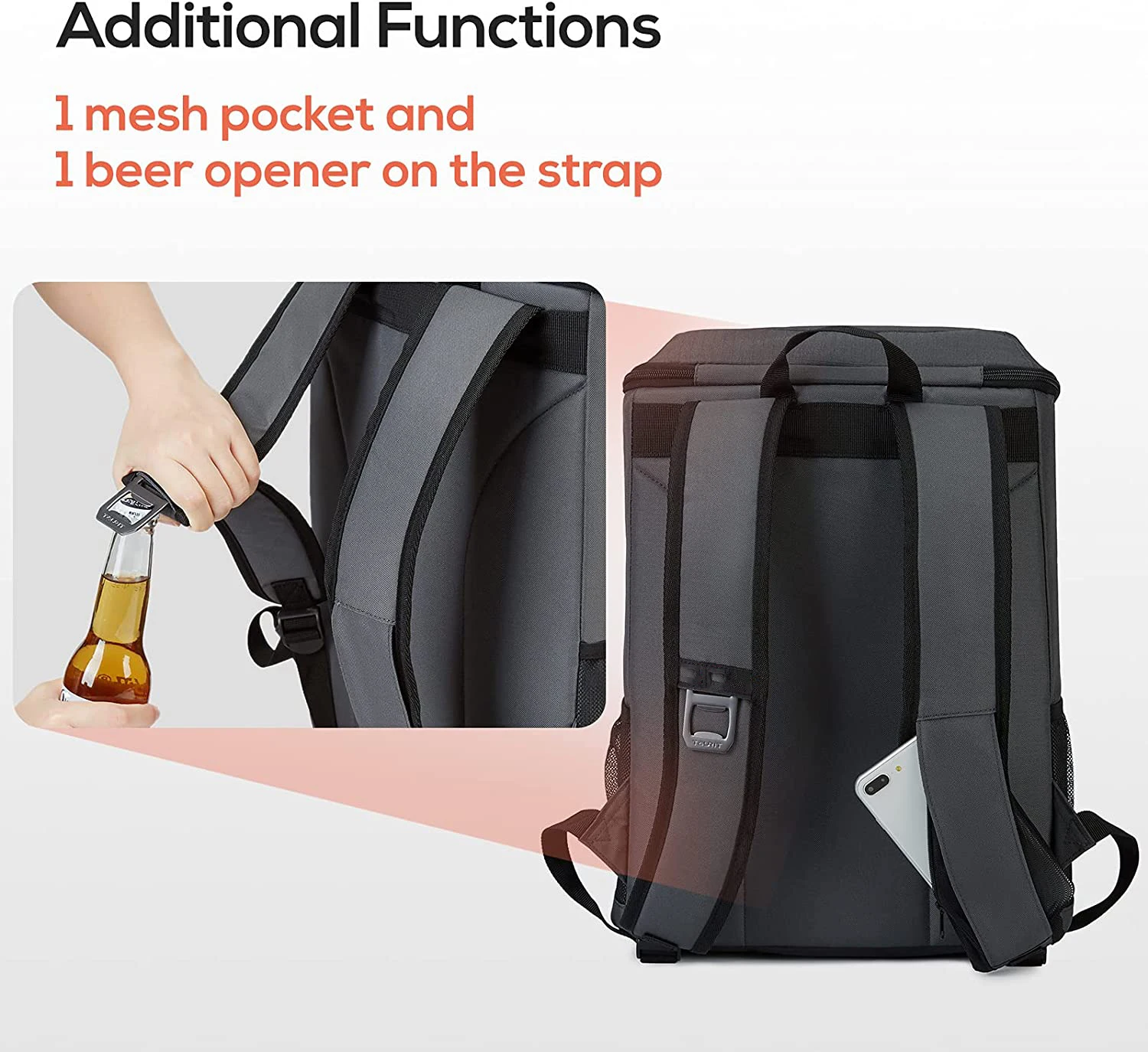 Customizable Fashion Large Capacity Beer Golf Beach Food Picnic Bag Reusable Insulated Multifunctional Leakproof Cooler Backpack