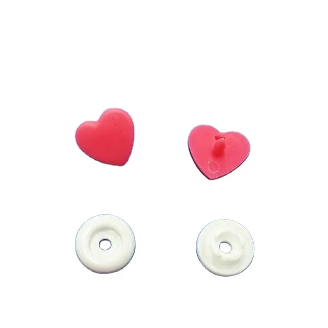 Heart shaped button