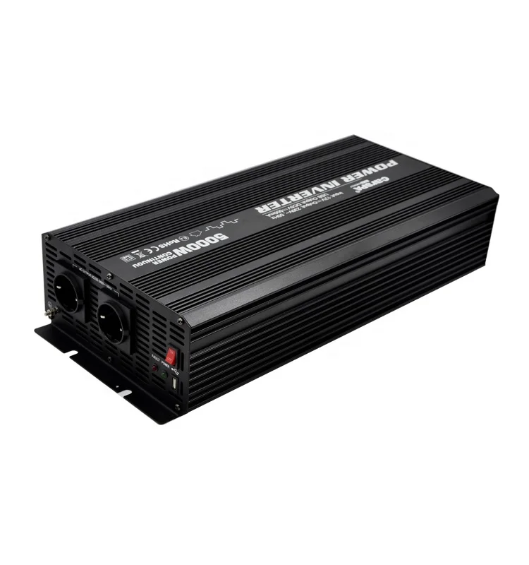 Инвертор постоянного тока в переменный 5000W 24V Автомобильный инвертирующий усилитель мощности устройство защиты от перенапряжения питания
