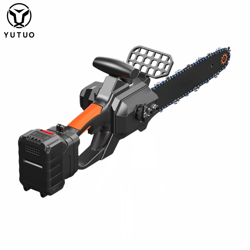 YUTUO wholesale high quality interchangeable li-ion battery cordless brushless 12' 12 inch power chain saw