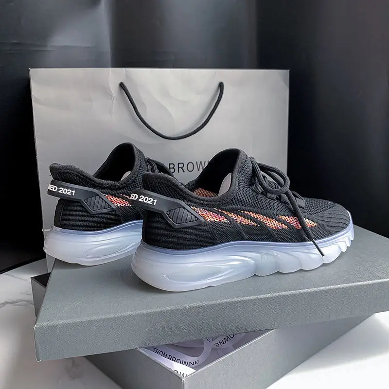 Woven Shoes Women Sneakers Sports Canvas Sneakers Comfortable Walking Style Shoes Stock Colorful Sole Jelly Shoes