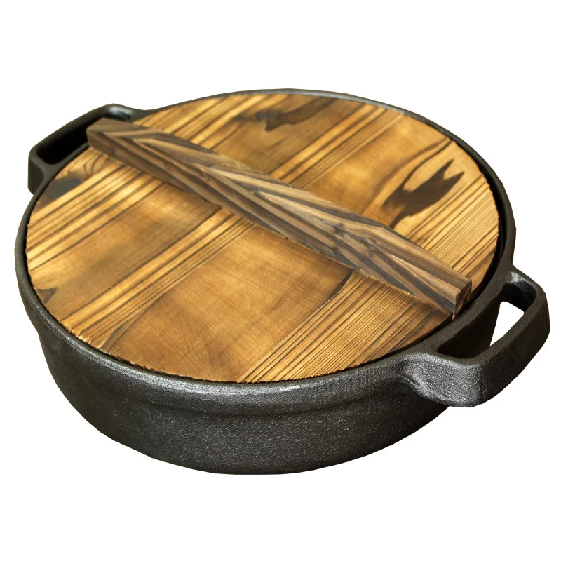 Drop Shipping Fry Pan High Quality  Non Stick Skillets Restaurant Enamel Cover Metal Plate Pot Stove Baking Pan