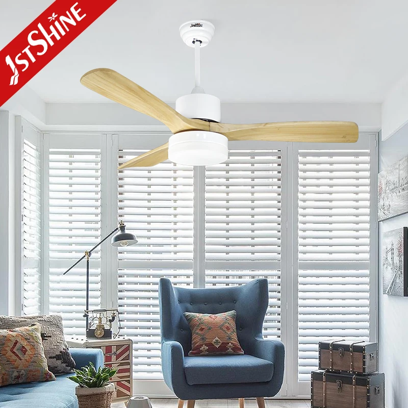 1stshine ceiling fan ventilador de techo de madera maciza de 48 pulgadas conlmpara y control