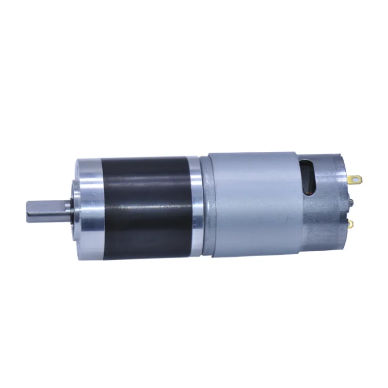 Hot selling low cost D775 carbon brushed dc motor with smooth planetary gear