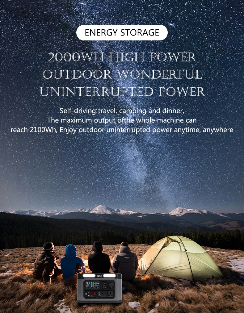 Solar Generator Powered Small Emergency Portable Battery 1000w 1500 Watts Charging Station And Power Station With Solar Panel