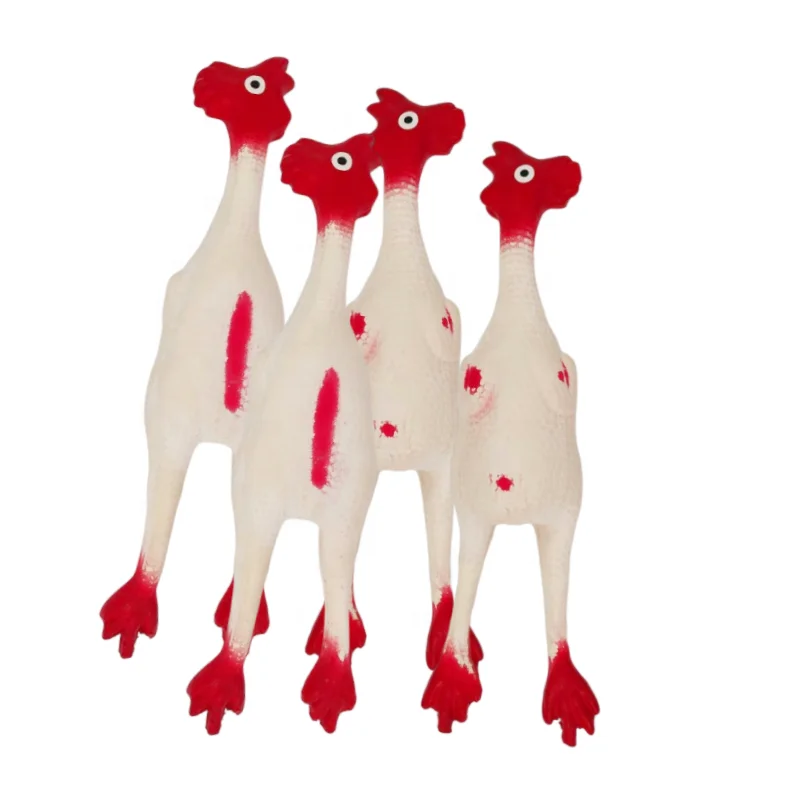 Hot selling Latex dog toy chicken Eco Friendly Squeaky Rubber Latex pet toys for dogs chew play