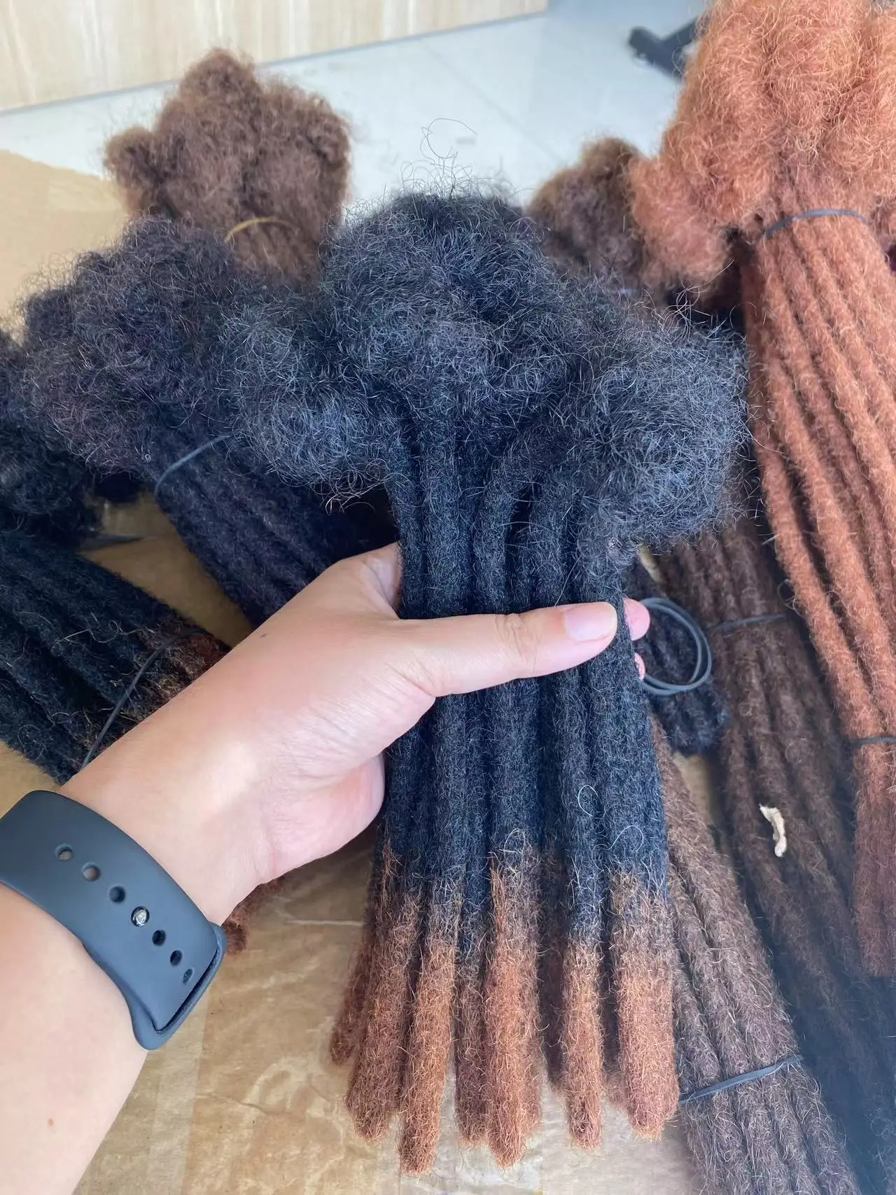 Dreadlock Extensions Human Hair Handmade Permanent Human Hair For Man/Women/Kids Full Head Can Be Dyed Bleached Curled