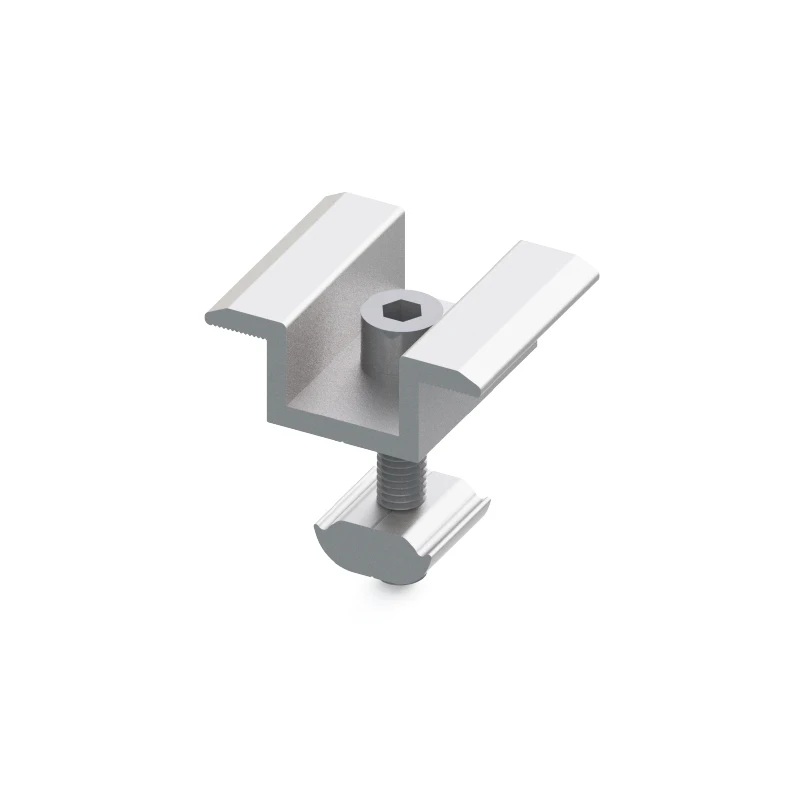 Solar roof mounting system solar structure kits clamps rooftop flat roof rail components support modules