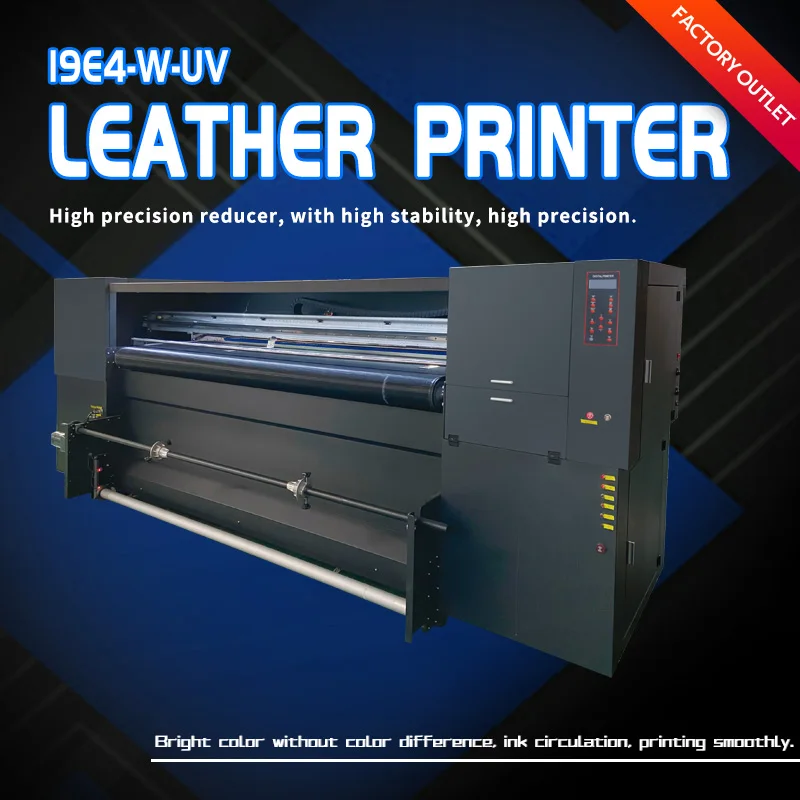 1.9m 2.2m wide format uv hybrid uv roll to roll flatbed printer  for flat and roll material