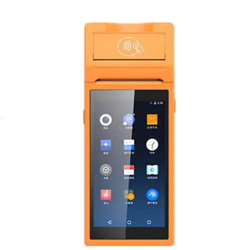 8.1 Android system 58mm Industrial PDA 3G/4G LTE Portable Rugged IP65 Terminal Printer