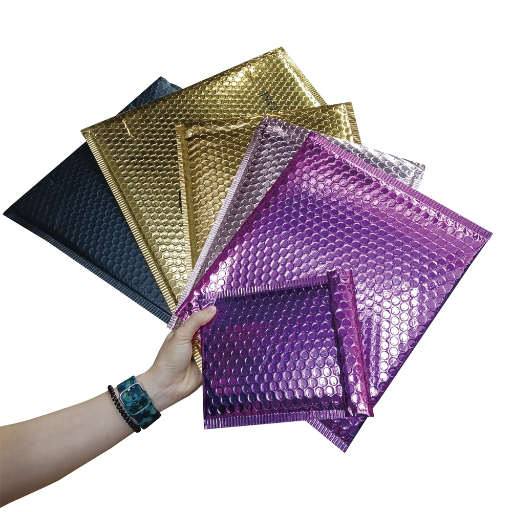 OEM Stock Plastic Envelope Padded Postal Courier Shipping Bag Self-Seal Packaging Padded Envelopes Bubble Mailing Bags With LOGO