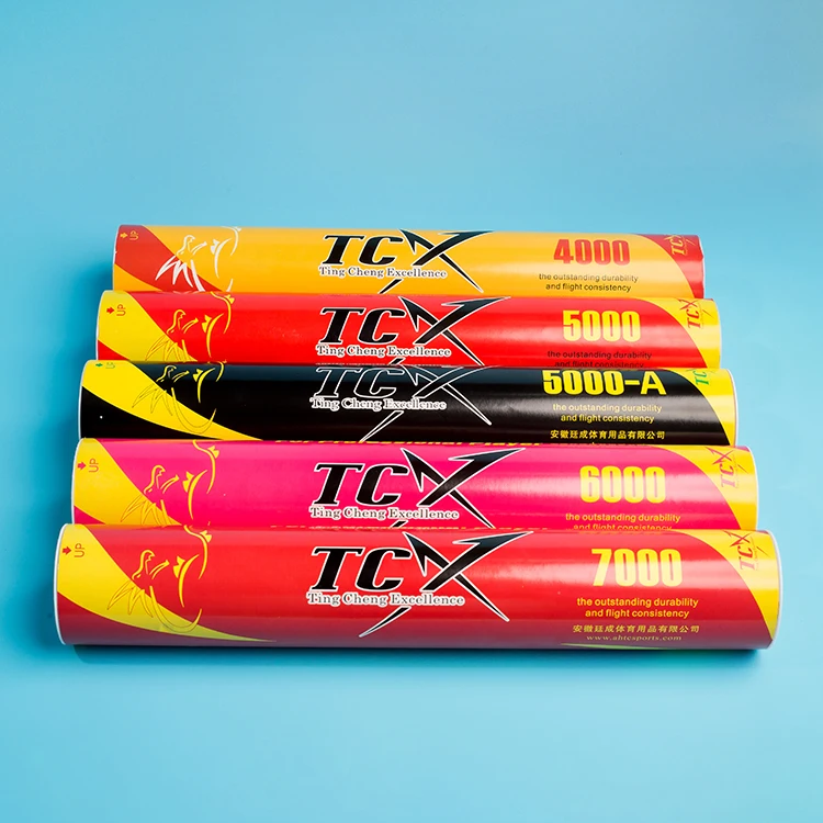 Professional Goose Feather Tournament Shuttlecock Supplier in China/ TCX4000 Standard Shuttlecock