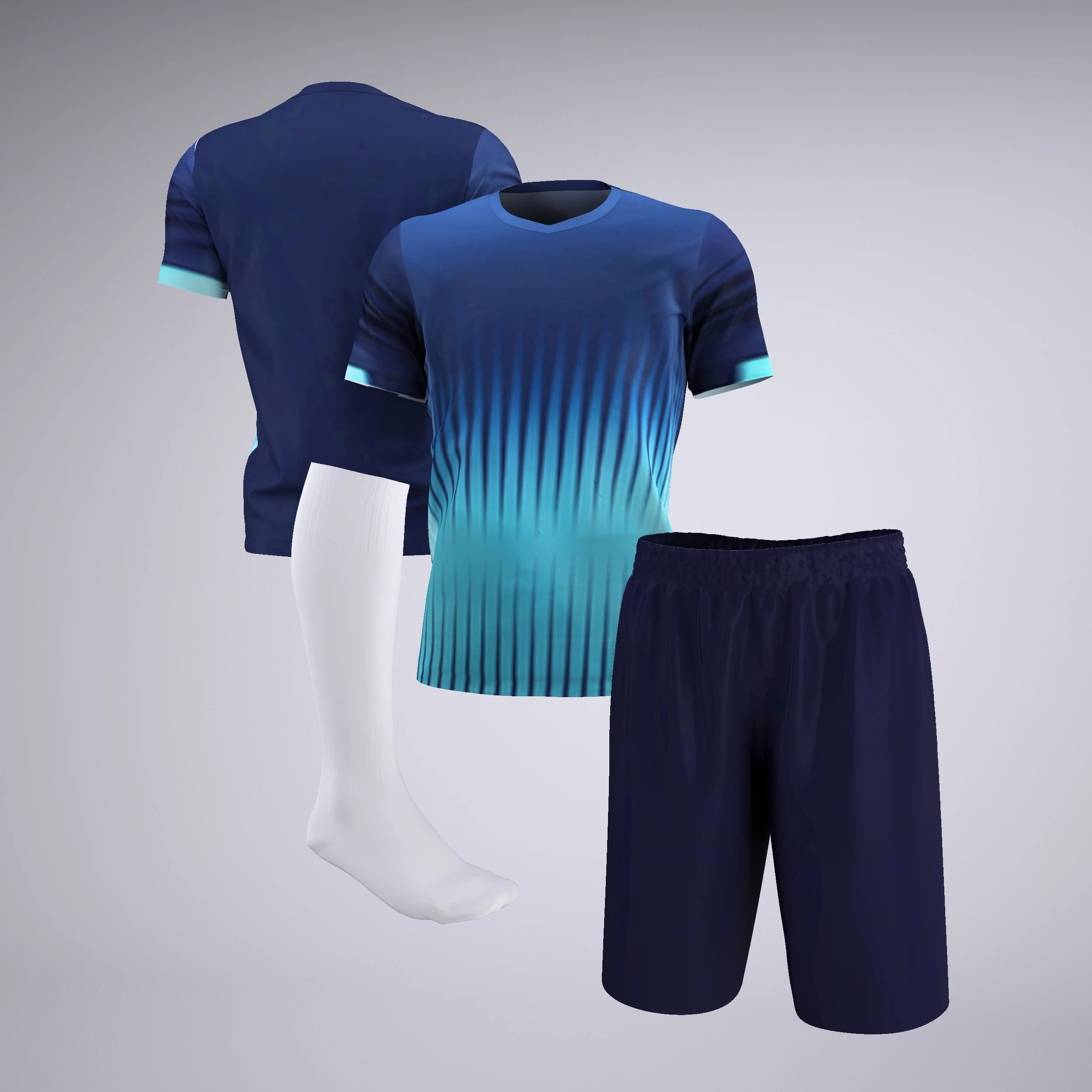 Custom Men Retro Soccer Wear For  Kit Jersey Set Football Uniform Club Soccer Uniforms