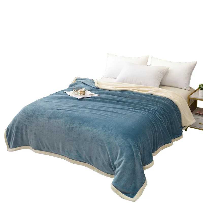 Double Layer Plush Microfiber (Warm/Cozy/Fluffy) Flannel Fleece Throw Sherpa Fleece Throw Blanket