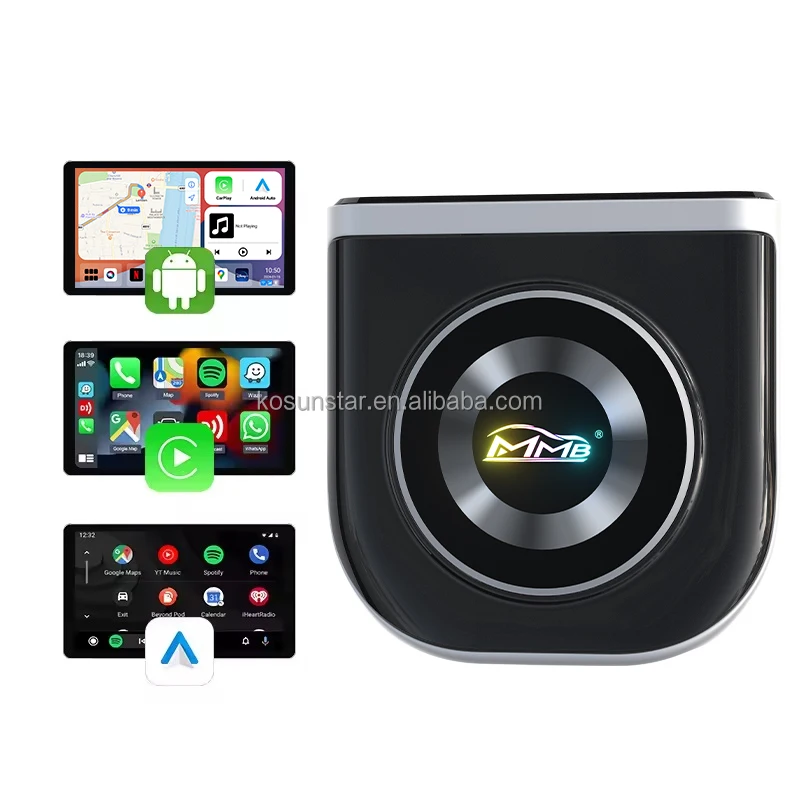 HD Plus Led MMB Youtube Netflix Android System Car Box With SIM Portable Wireless Android Auto Carplay Android Ai Box