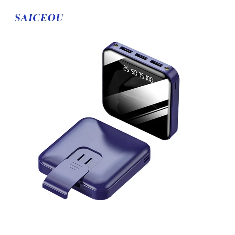 10000mAh Anti-skid Drop and Shockproof e Protection Power Bank with USB cable