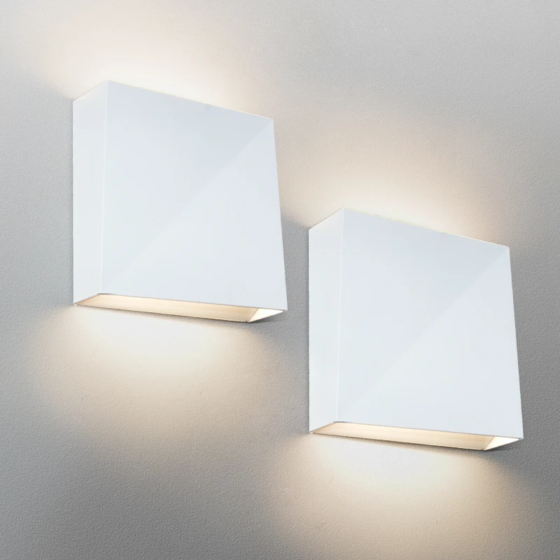 White Black Simple Indoor Living Room Background Corridor Hotel Aluminum Design Decor Bedroom Bedside Interior Led Wall Lamps