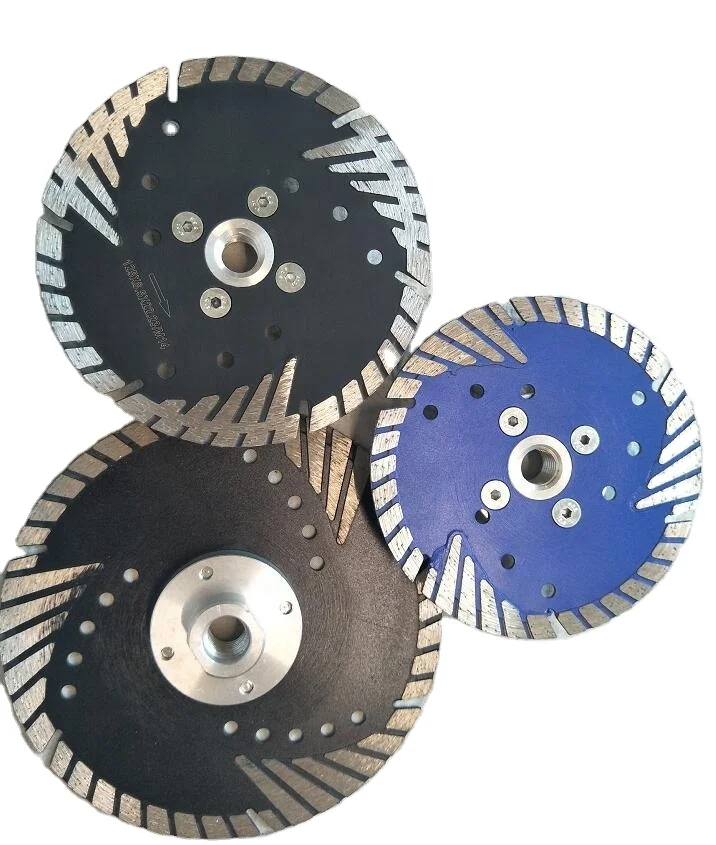 Diamond Cutting Disc Saw Blade Stone Granite Marble Brick Tile Concrete With Slant Protection Teeth