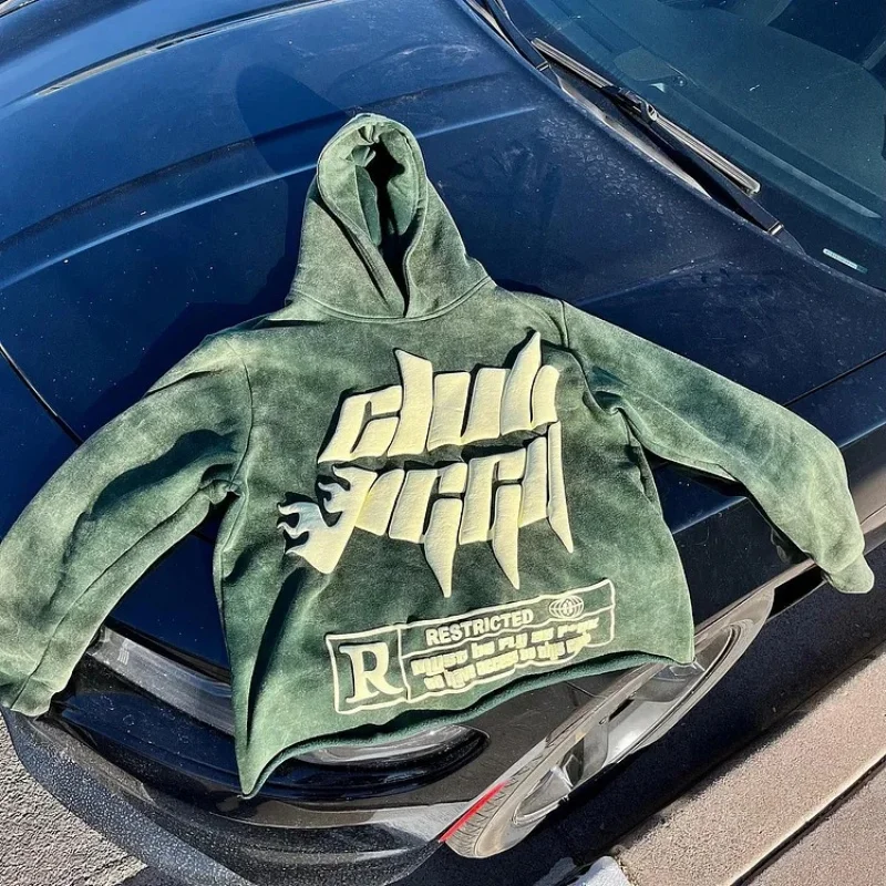 Manufacturers For Customs Clothes Essentials Heavyweight Oversized Hoodie Cotton Polyester Baggy Puff Print Hoodie