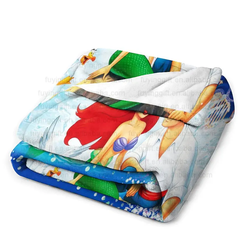 Factory Wholesale 1000 Designs Custom 3D Printing Cartoon Kawaii Cat Mouse Pattern Fleece Blanket High Quality Throw Blankets