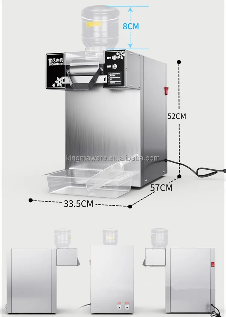 China Factory Sale Milk Snow Shaved Machine Ice Snowflake Shaver Maker Making