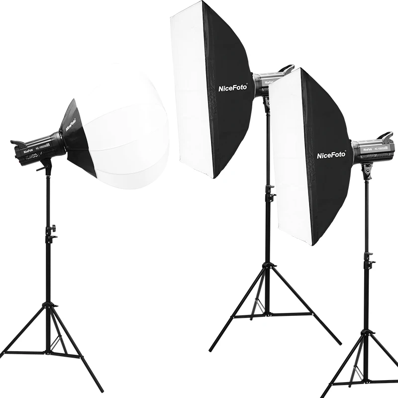 KT-HC404(HC-1000SB III ) NiceFoto 100W 5600K daylite CRI 95+  COB LED Video Light Kit