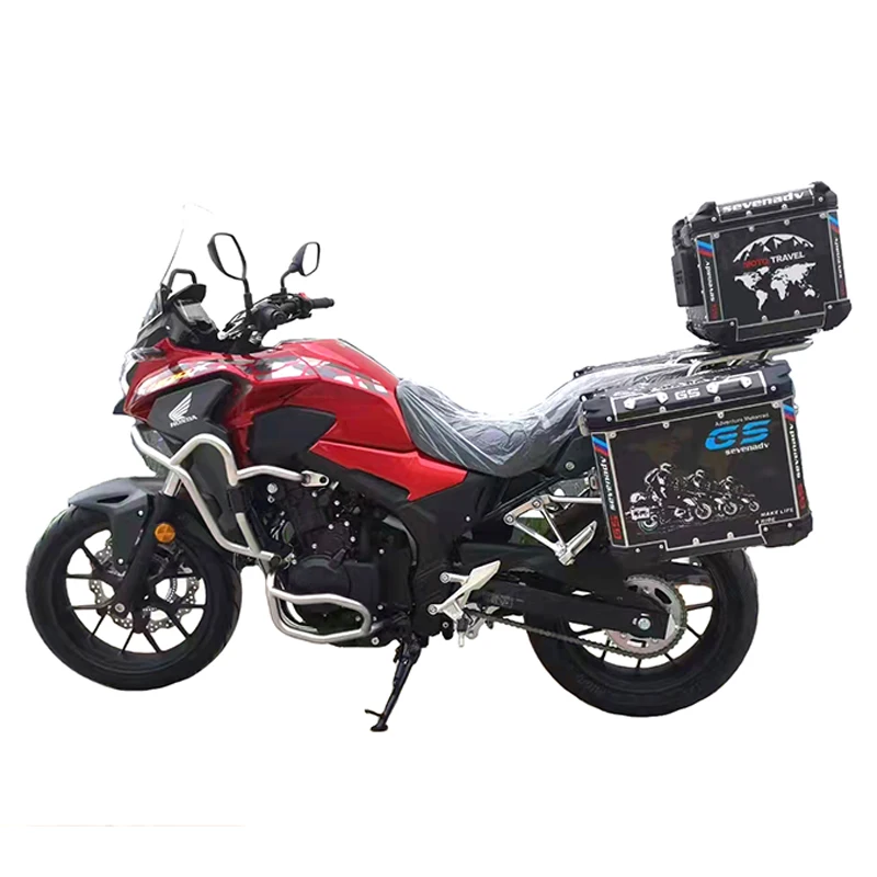 High Quality 30L/35L/40L Motorcycle Aluminum Side Box Tail box  fit for Honda CB400X