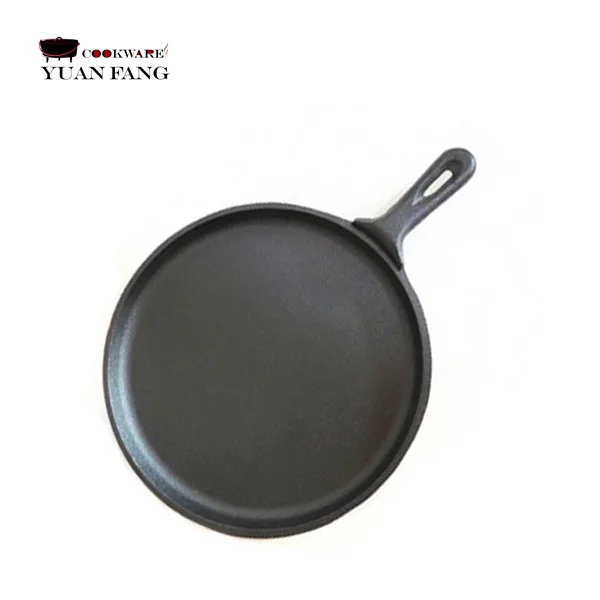 Preseasoned 27CM Kitchen Accessories Cookware Round Frying Pans Cast Iron Black Indian Dosa Tawa Pan In Nonstick