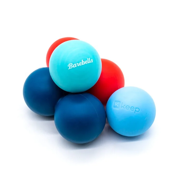 Custom logo all kinds of size high quality colorful official silicone lacrosse massage ball