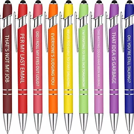Multicolor Metal stylus ballpoint pen