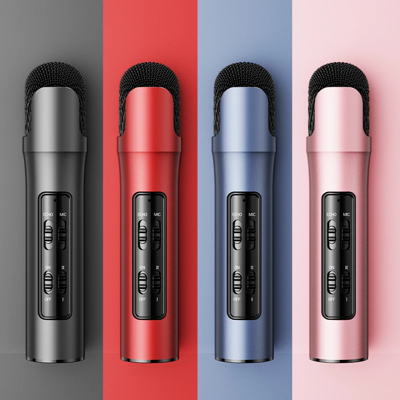 15W wireless karaoke microphone with FM radio transmitter Home KTV HD Karaoke Player