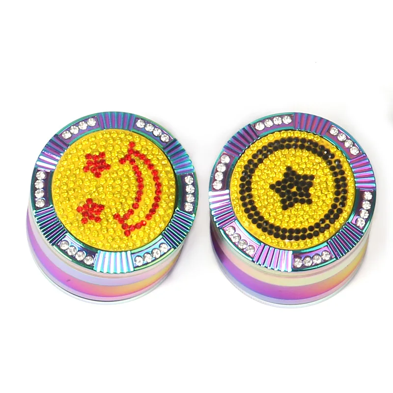 Gerui новый стиль 63 мм 4 слоя из цинкового сплава цинковый сплав дробилка табак Muller пыльцы специй цветная шлифовальная машина