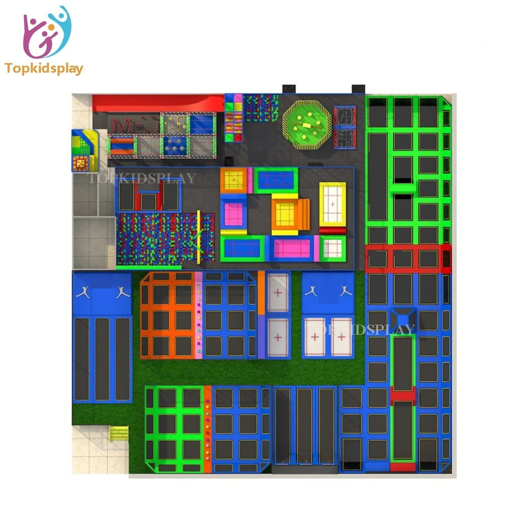 Topkidsplay  Jumping Fitness Trampoline  and Indoor Trampoline for Children Amusement Park