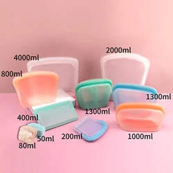LFGB Multifarious Silicone Food Storage Bag Kitchen Platinum Food-Grade Silicone Reusable Bag