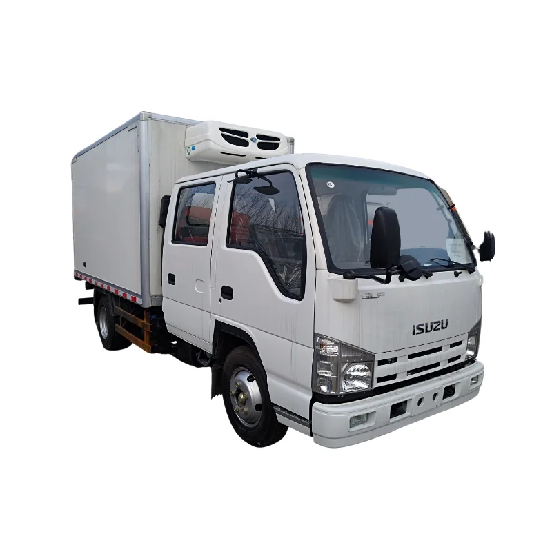 2T ISUZU двойная кабина холодильник грузовик заводская цена термо Кинг блок маленький рефрижератор фургон кузов грузовика