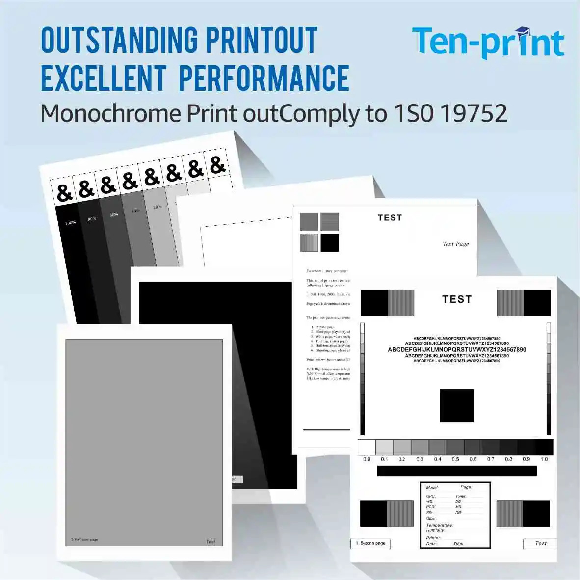 Ten-print Премиум Совместимый патрон 56A/CF256 56X/CF256X Черный тонер-картридж для HP LaserJet MFP M436
