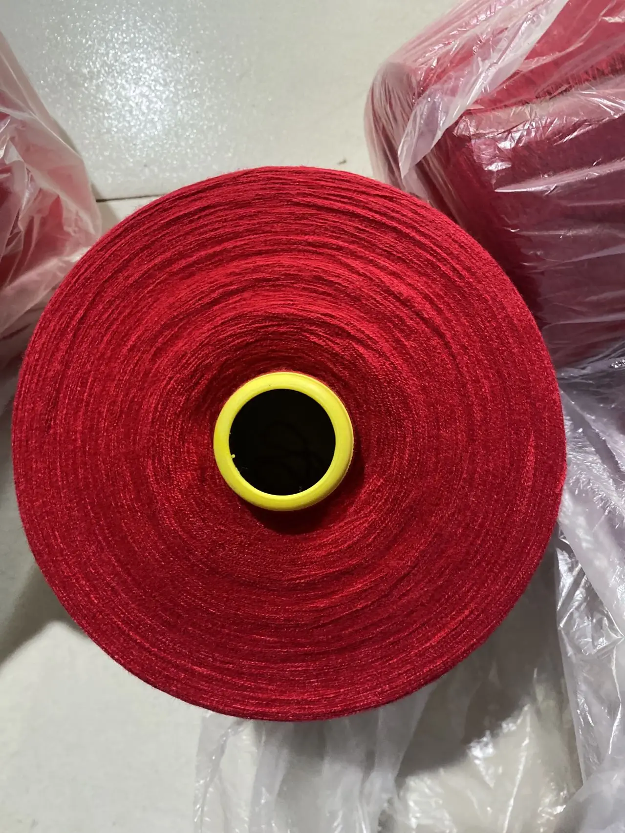 SOFT HAND FEEL CASHMERE LIKE 80%POLYESTER 20%NYLON CORE SPUN YARN DYED AND RAW WHITE HOT SALES