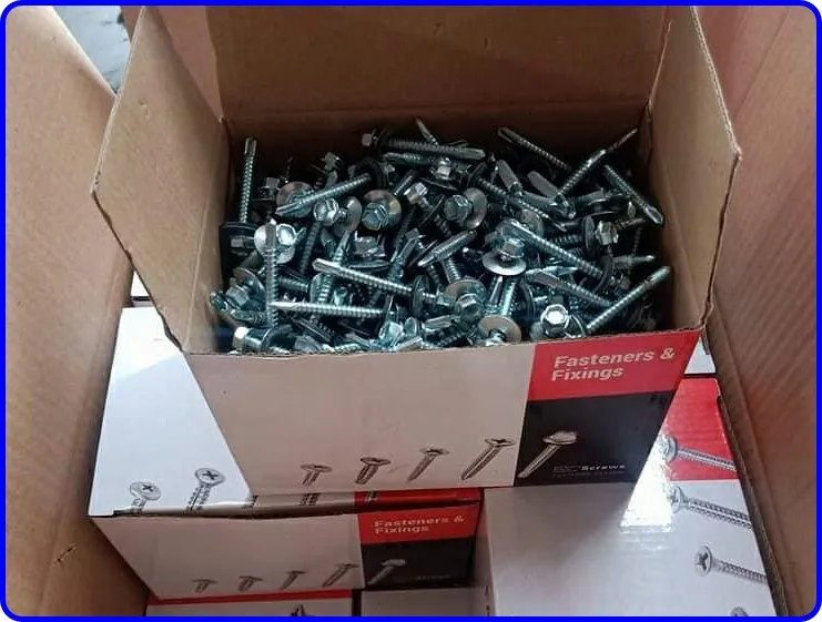 galvanized hex head self drilling screws for metal roofing with EPDM washer